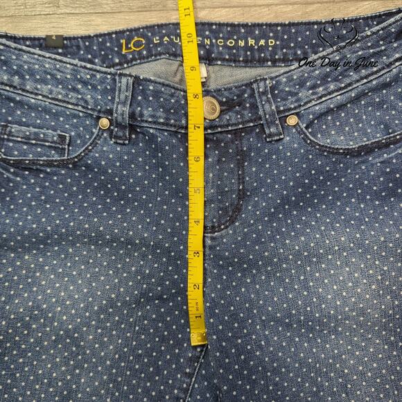 Lauren Conrad Polka Dot Ankle Jeans Size 4 - Picture 4 of 6